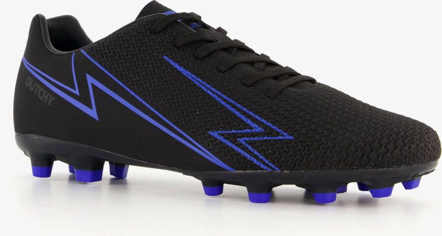 Dutchy Pitch heren voetbalschoenen FG Zwart Blauw Uitneembare zool