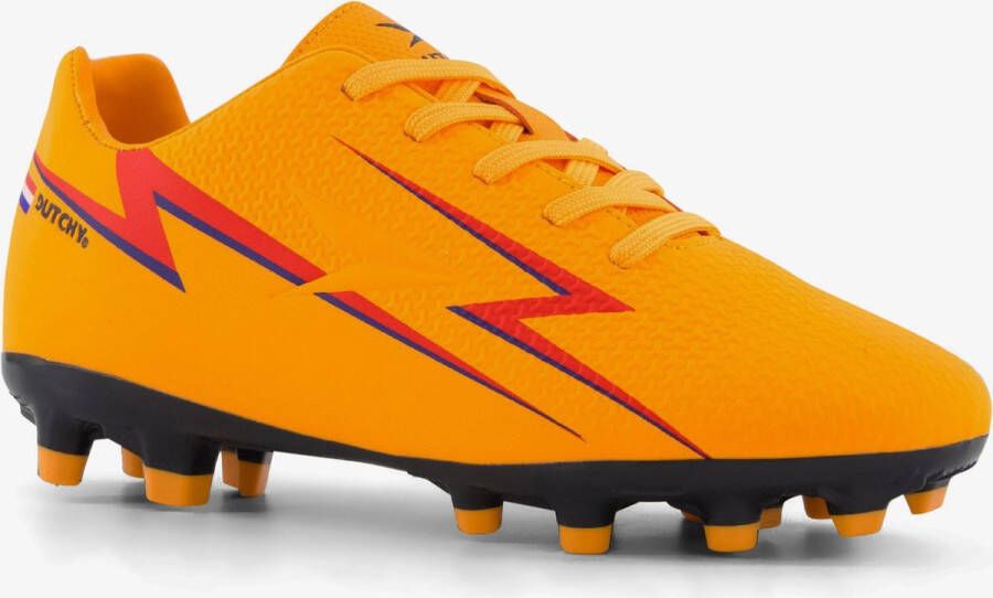 Dutchy Pitch MG kinder voetbalschoenen oranje Uitneembare zool