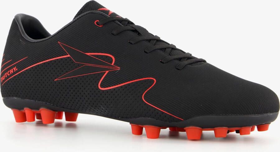 Dutchy Striker MG heren voetbalschoenen zwart rood Uitneembare zool