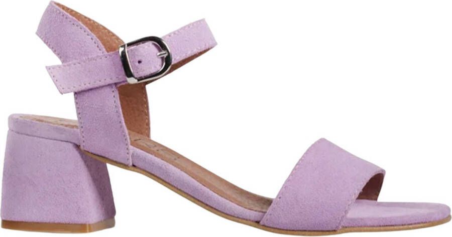 Dwrs Elegante hoge hak sandalen Purple Dames