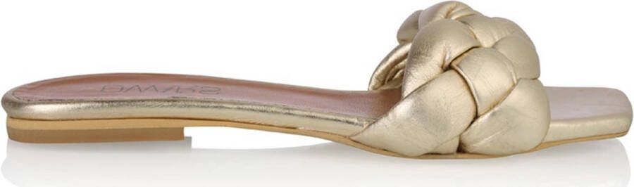 Dwrs Bolivia metallic Slippers | Gold Geel Dames