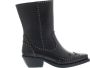 Dwrs Westernlaarzen met gouden studs Black Dames - Thumbnail 1