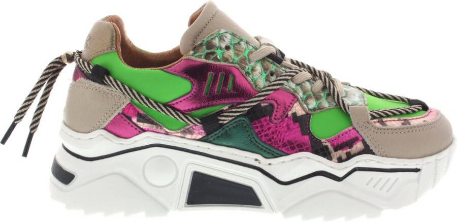 Dwrs Dames Sneakers Jupiter Green fuchsia Groen