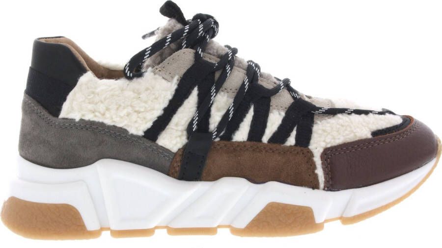 Dwrs LOS Angeles teddy Sneakers | Elefante Black Beige Dames