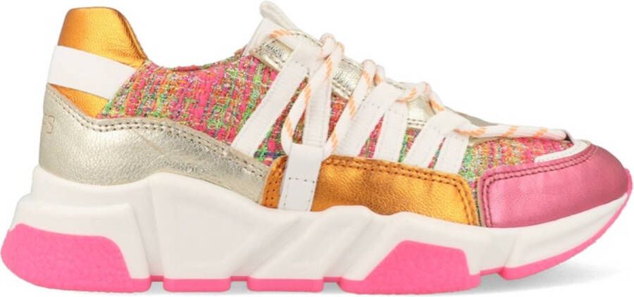 Dwrs Dames Sneakers LOS ANGELES Tweed Pink Champagne