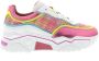 Dwrs Dames Sneakers Moon Tweed Pink Yellow - Thumbnail 3