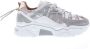 DWRS LABEL DWRS ORION sneakers dames grijs wit Grijs Leer Lage sneakers Dames - Thumbnail 1