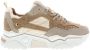 Dwrs Dames Sneakers Pluto Teddy Offwhite Cognac Off White - Thumbnail 1