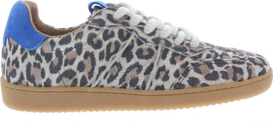 DWRS The label DWRS Dames Sneaker Wit Beige Stof Leer