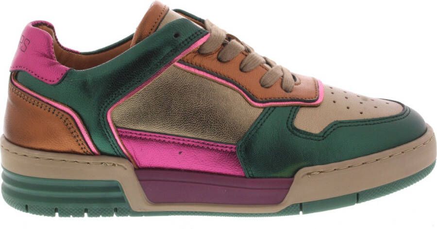 DWRS LABEL Dames Sneakers Dwrs Rugby Dark Green smoke Donker Groen