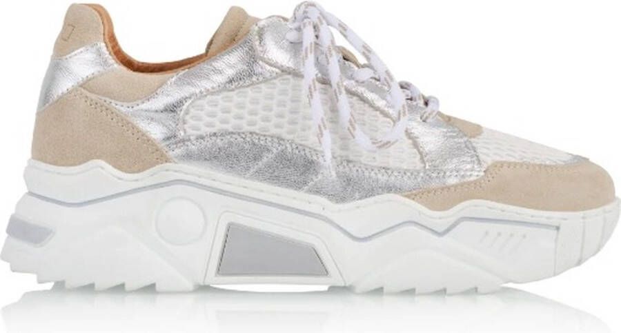 Dwrs Dames Sneakers VENUS White Silver