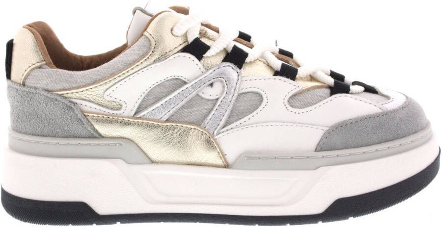 Dwrs Dames Sneakers Walton Denim Champagne grey Licht Grijs