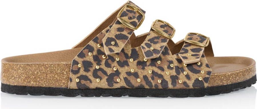 DWRS label Komodo leopard cognac multi bruin