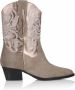 DWRS LABEL DWRS BRADY Taupe Smoke Dames Boots - Thumbnail 1