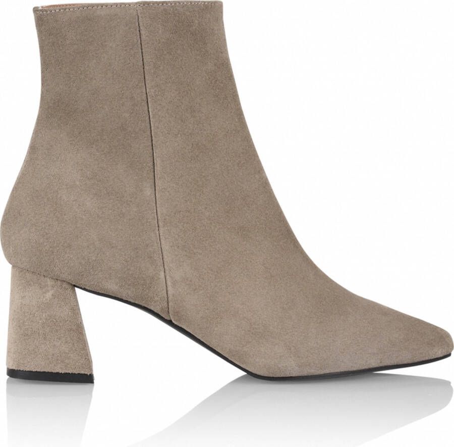 DWRS LABEL DWRS Dames Enkellaars LUGANO Suede Grey