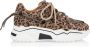 DWRS LABEL DWRS Jupiter leopard sneakers Beige Leer Lage sneakers Dames - Thumbnail 2