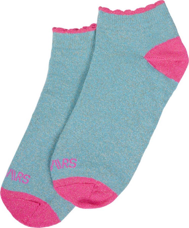 DWRS LABEL Lizzy Socks Sokken Aqua Neon Pink One size