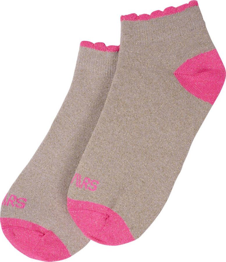 DWRS LABEL Lizzy Socks Sokken Gold Neon Pink One size