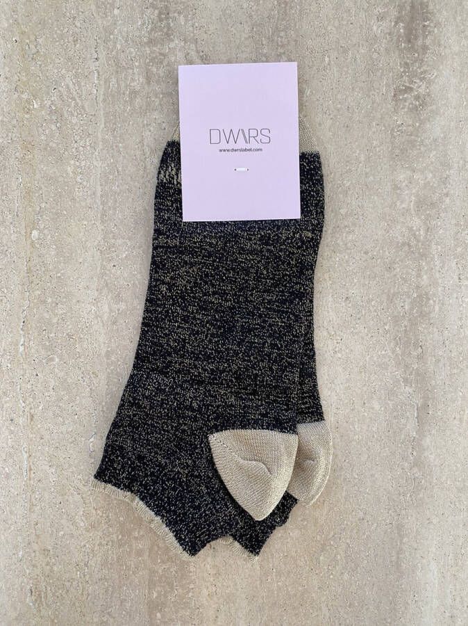 DWRS LABEL Lizzy Socks Sokken Black Gold One size