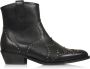 DWRS LABEL Lyon studs westernboots Zwart Leer Western Dames - Thumbnail 2