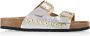 DWRS LABEL DWRS Malibu metallic leer | sil Zilver Leer Slippers met gesp Dames - Thumbnail 1