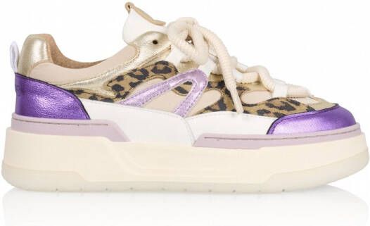 DWRS LABEL Sneakers Walton Leopard Sand Purple