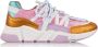 DWRS Jupiter leren sneakers wit multi Meisjes Leer Meerkleurig 28 - Thumbnail 2