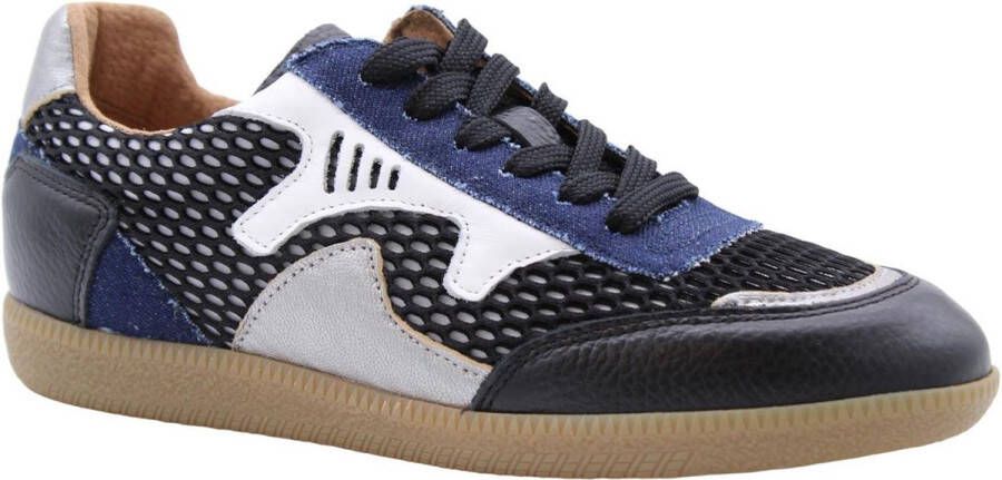 DWRS LABEL DWRS Neptunus denim sneakers Zwart Leer Lage sneakers Dames