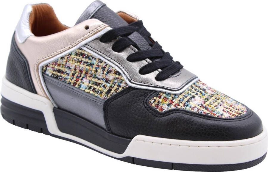 DWRS LABEL DWRS Neptunus denim sneakers Zwart Leer Lage sneakers Dames