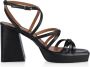 Dwrs Sandalen met hoge hakken Zwart Dames - Thumbnail 1