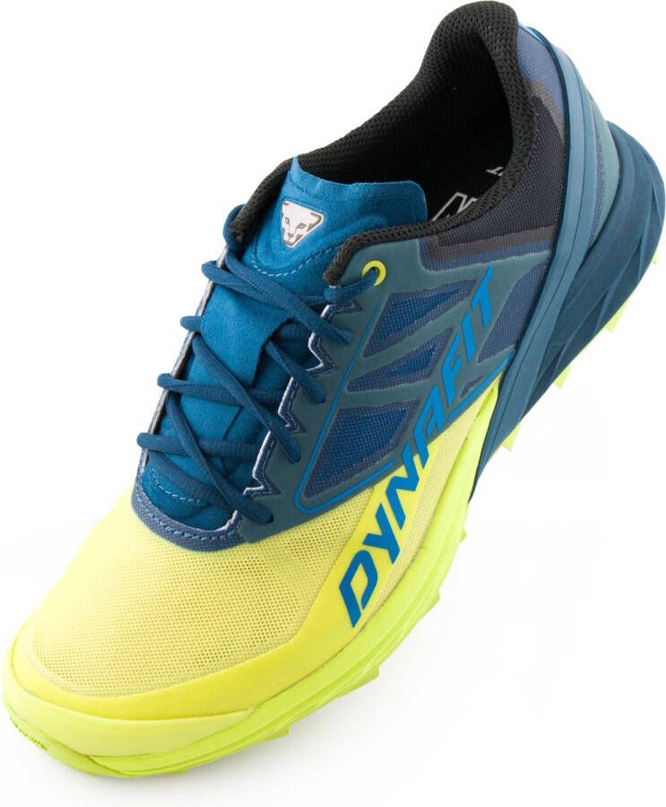 Dynafit Alpine Heren Trail-Running Schoenen Hardloopschoenen Blauw-Groen 64064