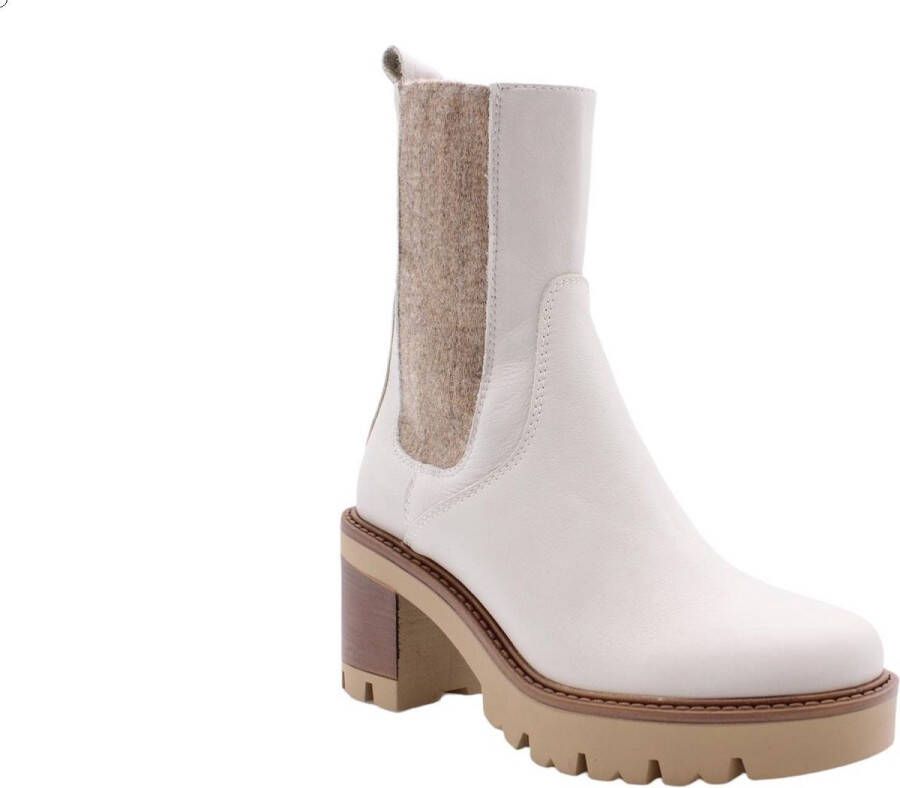 E mia Stijlvolle Chelsea Boots voor vrouwen White Dames