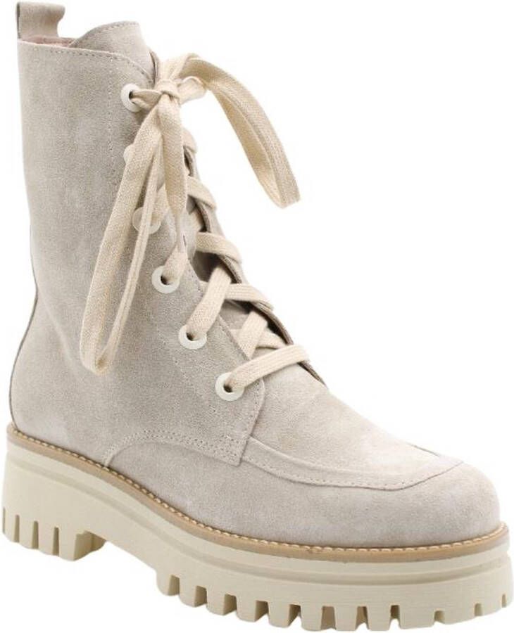 E mia Stijlvolle Veterschoenen voor Vrouwen Beige Dames