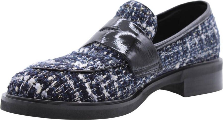 E mia Stijlvolle Moccasin Loafers voor Vrouwen Blue Dames