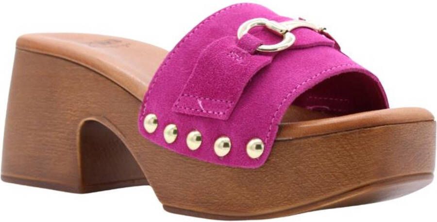 E mia Stijlvolle heeled mules voor vrouwen Pink Dames