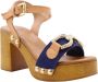 E mia Hoge hak sandalen Blue Dames - Thumbnail 1