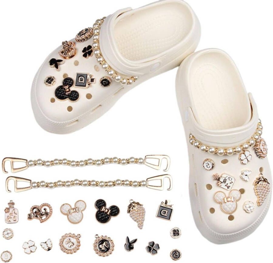 18 stuks kristallen diamanten schoenbedels voor klompen en Crocs Bling schoenaccessoires voor kinderverjaardagen vrouwen en meisjes