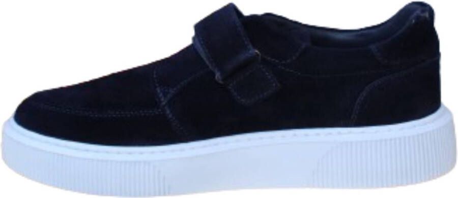 A Brand Footwear Heren Schoenen Heren Sneakers Suède Leer Blauw