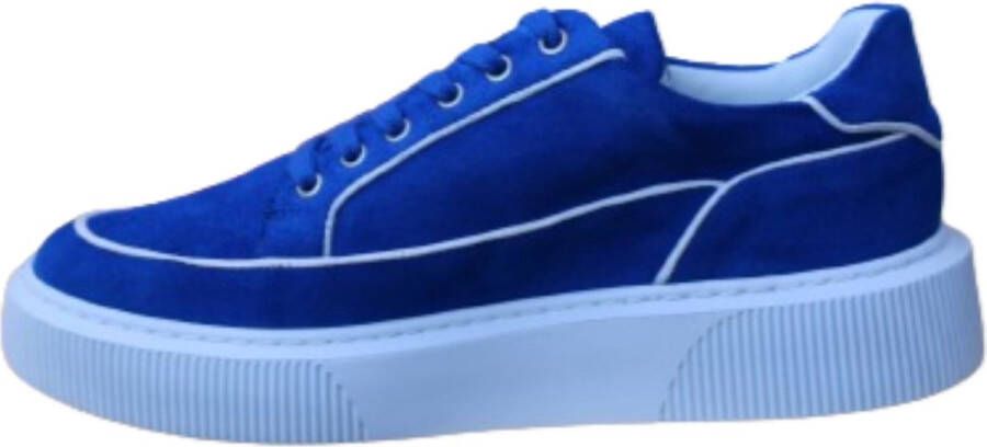 A Brand Footwear Heren Schoenen Heren Sneakers Suède Leer Licht Blauw