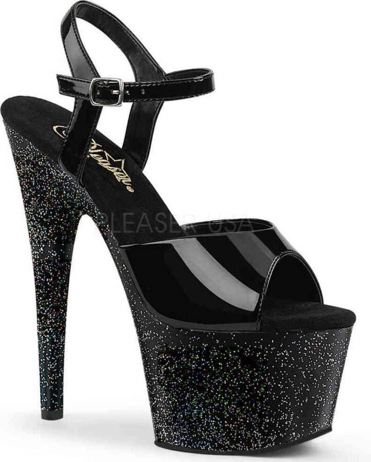 Pleaser ADORE-709MG Sandaal met enkelband Paaldans schoenen Paaldans schoenen 41 Shoes Zwart