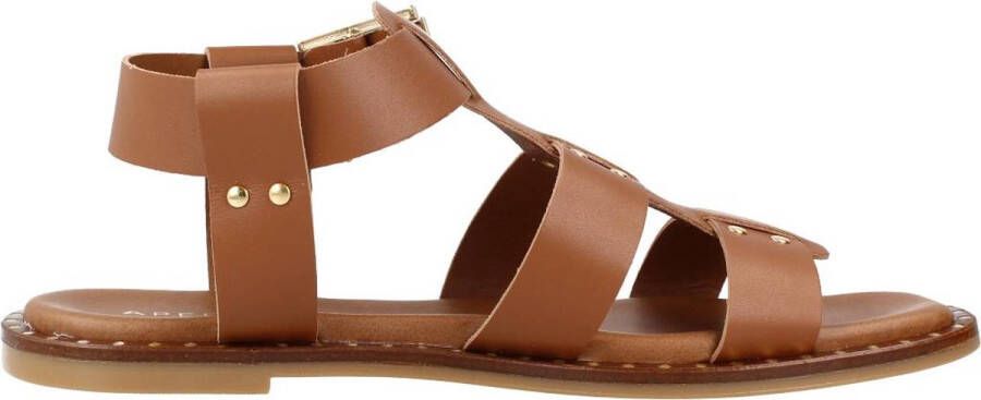 Apepazza Flat Sandals Brown Black Dames