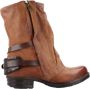 A.s.98 Western Style Cowboy Boots Brown Dames - Thumbnail 1