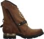 A.s.98 Stijlvolle Veterschoenen met Gesp Brown Dames - Thumbnail 1