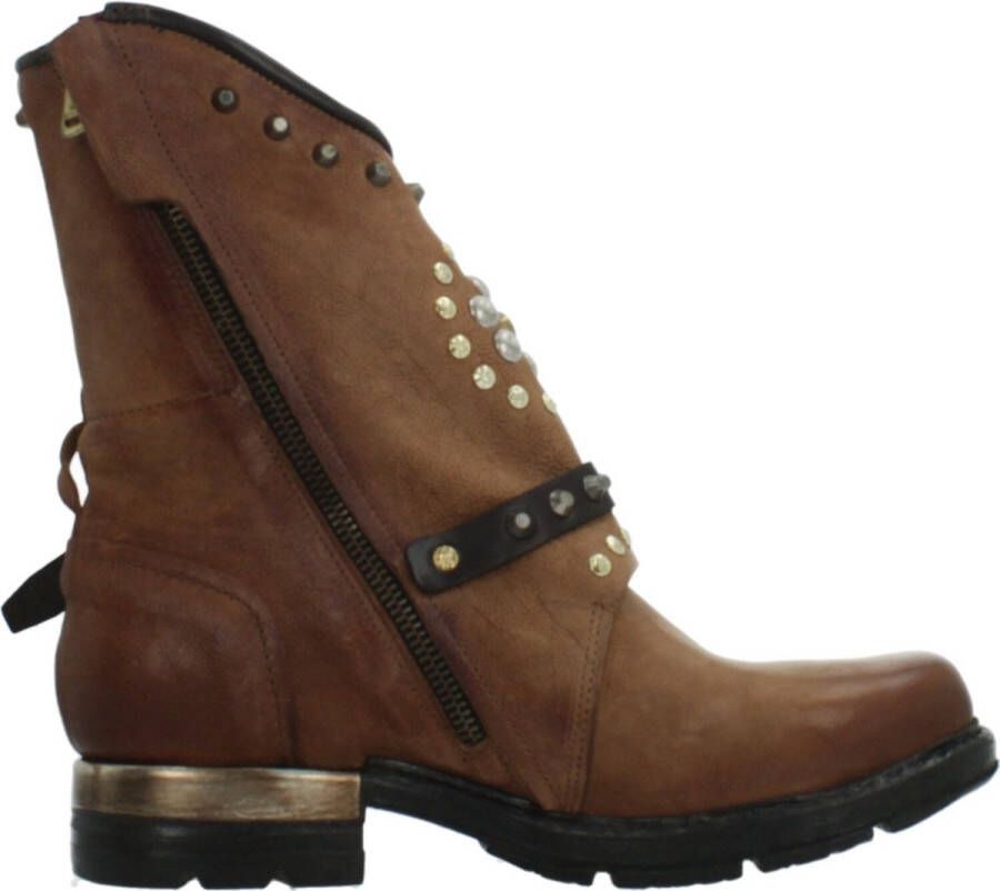 A.s.98 Stijlvolle Veterschoenen met Gesp Brown Dames