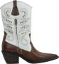 A.s.98 Western Style Cowboy Boots Brown Dames - Thumbnail 1