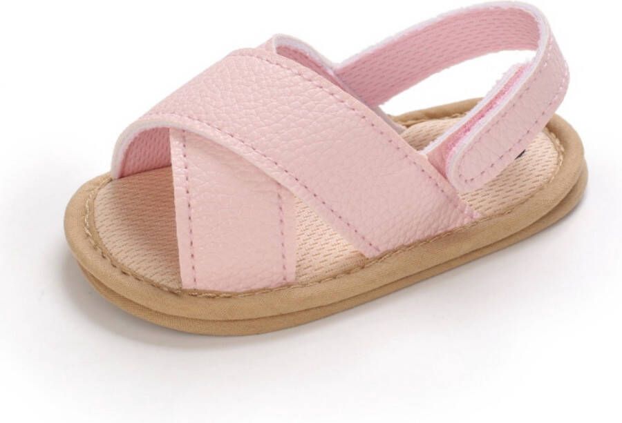 Merkloos Sans marque Baby sandalen Zomerschoenen Zachte zool Anti Slip 13 tot 18 maanden Roze