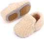 Babyslofjes beige baby slofjes anti-slip - Thumbnail 1