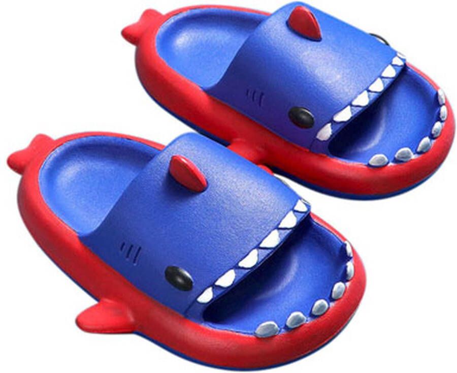 Moodadventures badslippers kinderen haai paars-rood en 2-3 jaar - Foto 1