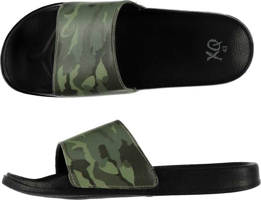 Badslippers huisslippers met camouflage print voor heren