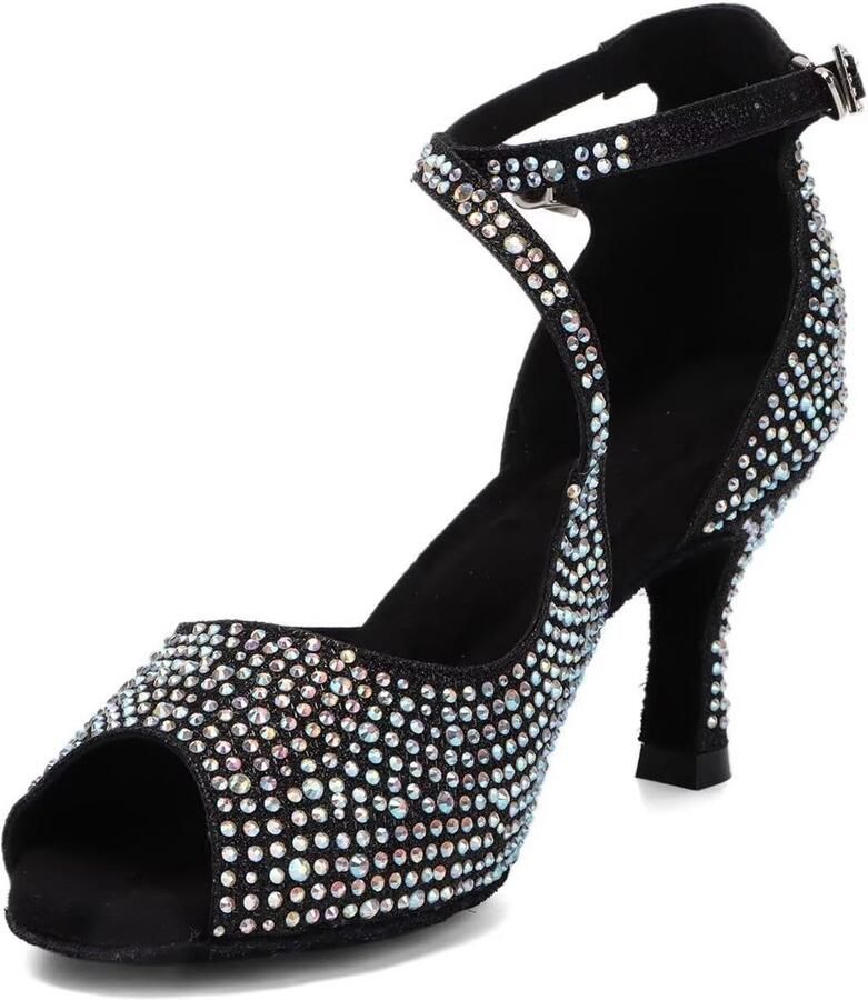 Comfortabele Latin Dansschoenen voor Dames Ideaal voor Salsa Standaard en Bal